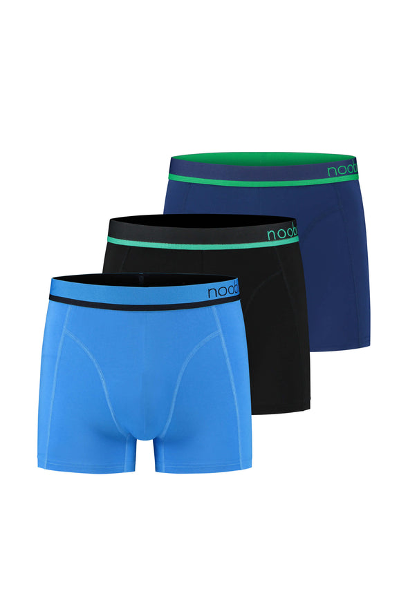 3er-Packung nooboo luxuriöse Bambus Boxershorts (2+1 gratis)