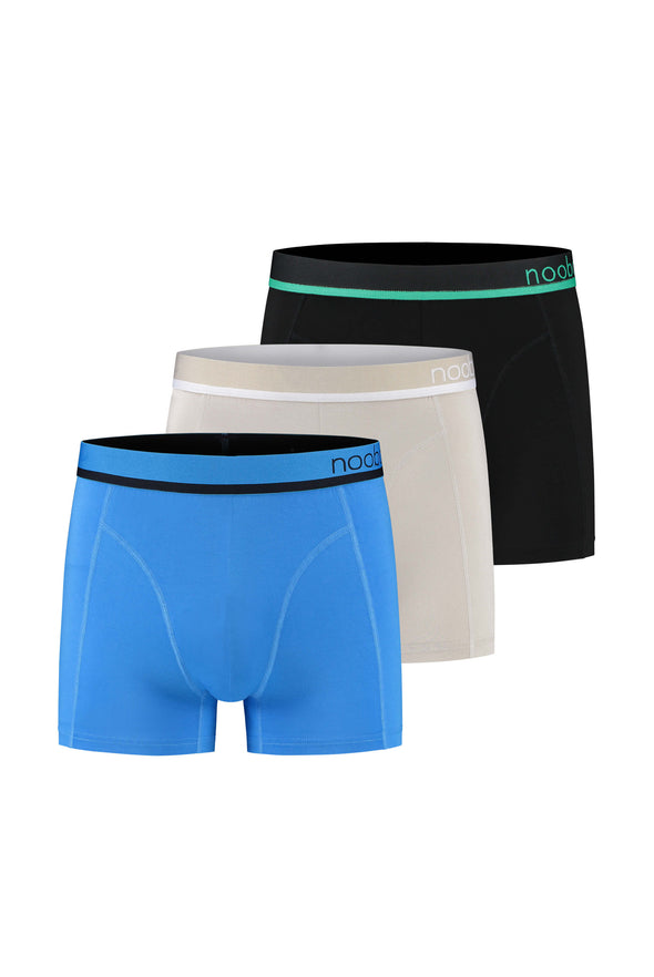 3er-Packung nooboo luxuriöse Bambus Boxershorts (2+1 gratis)