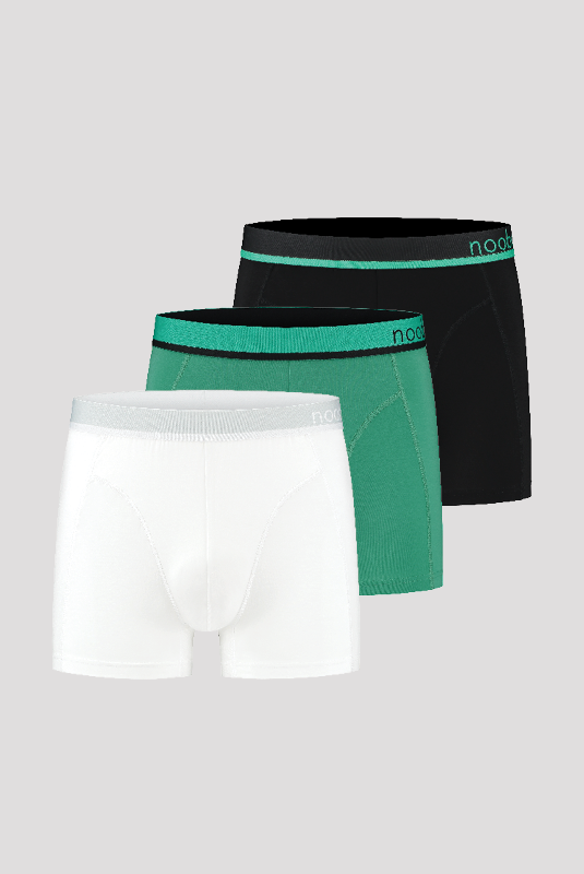 3er-Packung nooboo luxuriöse Bambus Boxershorts (2+1 gratis)