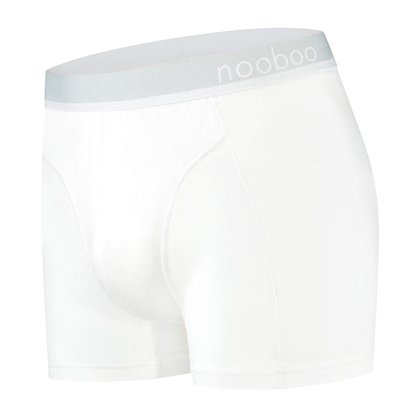 3er-packung nooboo luxuriöse bambus Boxershorts weiß (2+1 gratis)