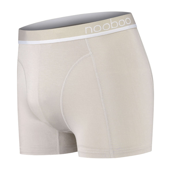 nooboo luxuriöses Bambus Boxershort Silber