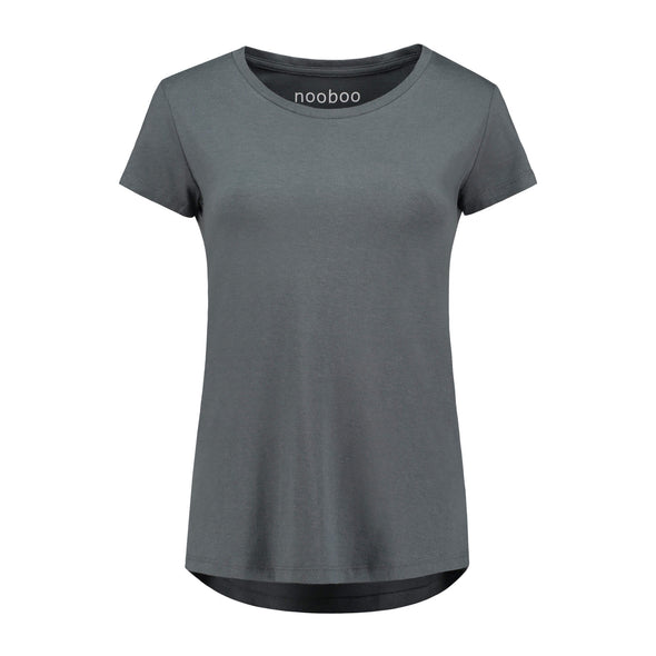 nooboo luxuriöses Damen Bambus T-Shirt grau