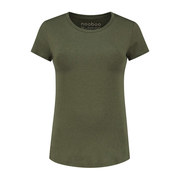 nooboo luxuriöses Damen Bambus T-Shirt grün