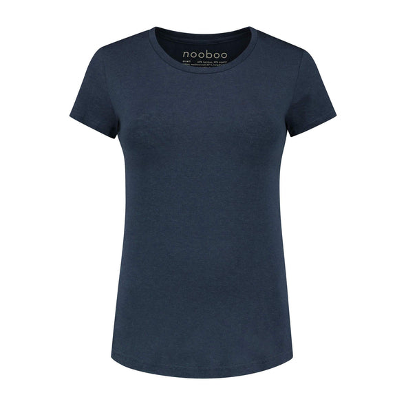 nooboo luxuriöses Damen Bambus T-Shirt marine