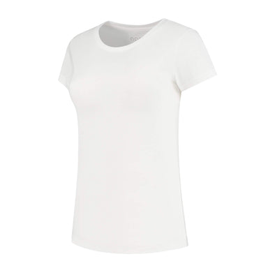 nooboo luxuriöses Damen Bambus T-Shirt weiß