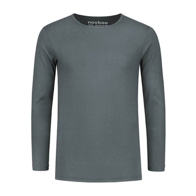 nooboo luxuriöses bambus longsleeve grau