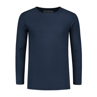 nooboo luxuriöses bambus longsleeve marine