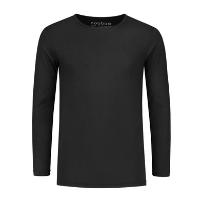 nooboo luxuriöses bambus longsleeve schwarz